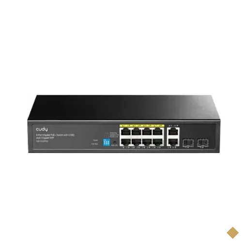 Switch Poe+ 8 Portas 120w 2 Uplink 2 Sfp Gigabit 250m Ip