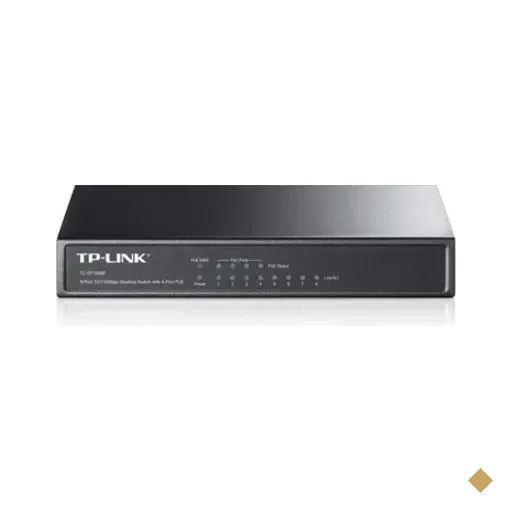 Switch 8p 10/100/1000 Tp-link Tl-sg1008p Com 4 Portas Poe