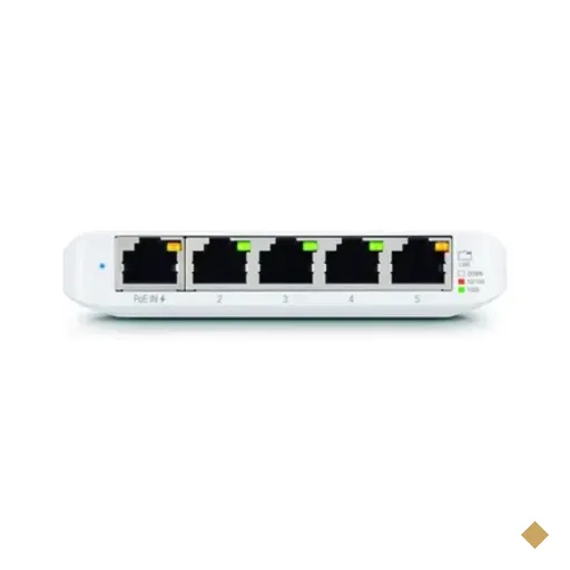 Switch 5 Portas Ubiquiti,10/100/1000 Gigabit, Mesa Flex Mini Usw-flex-mini