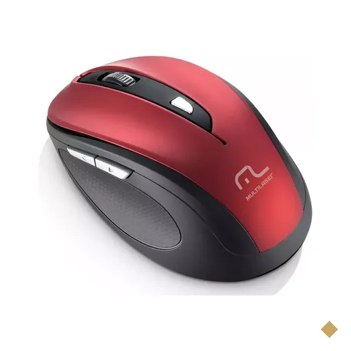 Multilaser Comfort Wireless Preto e Vermelho