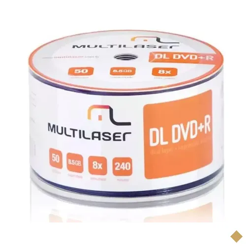 Multilaser DVD+R DL Printable Shrink 50 Unidades