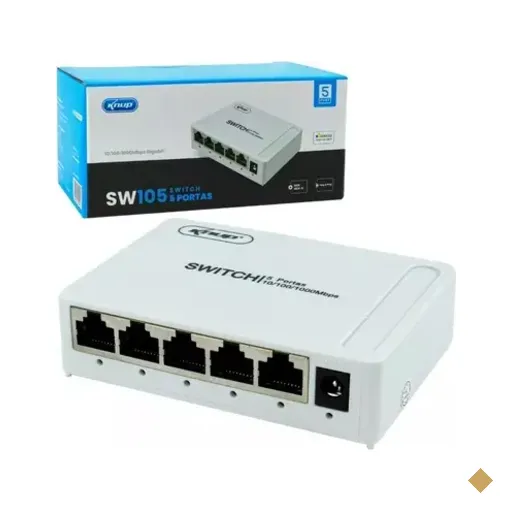 Hub Switch 5 Portas Rj45 Gigabit Rede 10/100/1000mbps Sw105