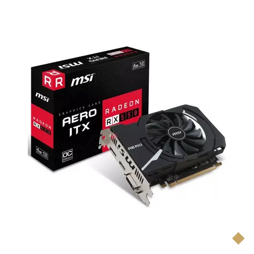 Placa de Vídeo MSI Radeon RX 550 Aero ITX OC 4GB GDDR5 128-bit PCI Express 3.0…