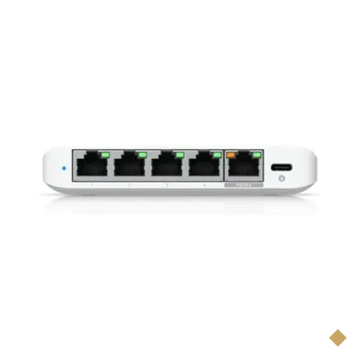 Switch Flex Mini 2,5g 5 Portas Poe Unifi Ubiquiti Usw-flex-2.5g-5-br