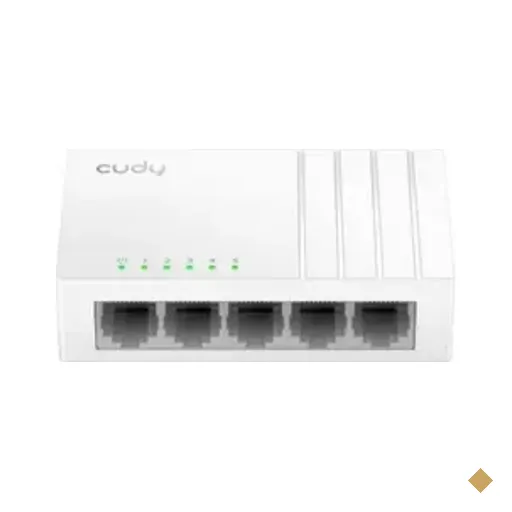 Switch Cudy De Mesa 5 Portas 10/100mbps Branco Fs105d V3.0