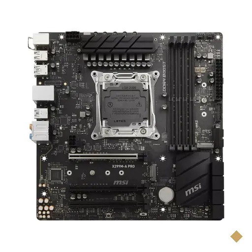 Placa Mãe MSI X299M-A PRO (LGA 2066) Intel X299