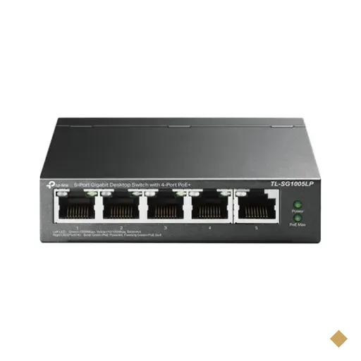 Hub Switch Tp-link Tl-sg1005lp 5 Portas / 4 Poe+