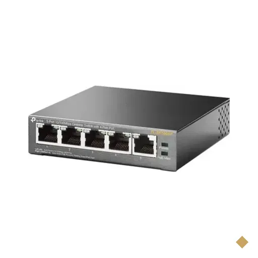 Switch Tp-link Tl-sf1005p 5 Portas 10/100mbps 4 Portas Poe 802.3af Desktop Rede…