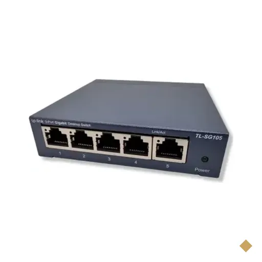 Switch Tp-link Tl-sg105 5 Portas 10/100/1000mbps Gigabit Desktop Metal Rede…