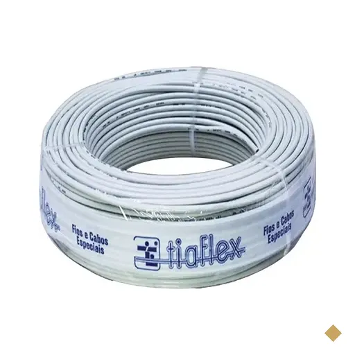 Fio Manga 4 X 22awg Com Blindagem Bege Tiaflex - Rl / 100