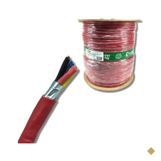 Cabo Alarme De Incendio 2x0,75mm + 2x1,50mm Vm 4 Vias Bobina 300m - Condutti