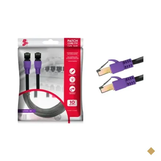 Cabo De Rede Blindado Rj45 Cat8 2000mhz 40gbps 10m