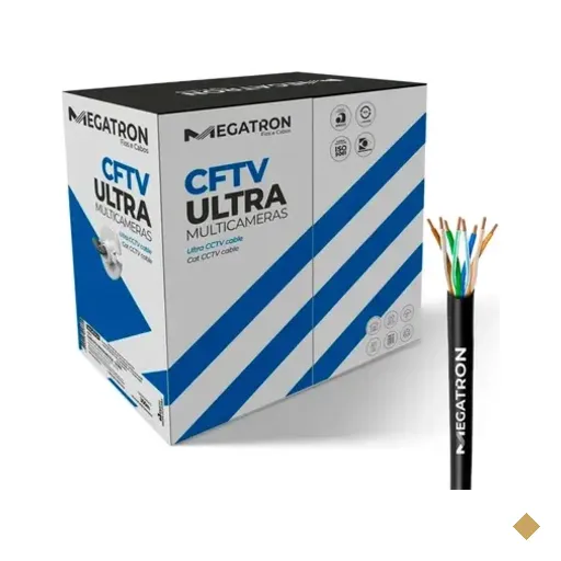 Cabo Lan Utp Cftv Multicameras Megaton Ultra, 4 Pares, Caixa 300 Metros…
