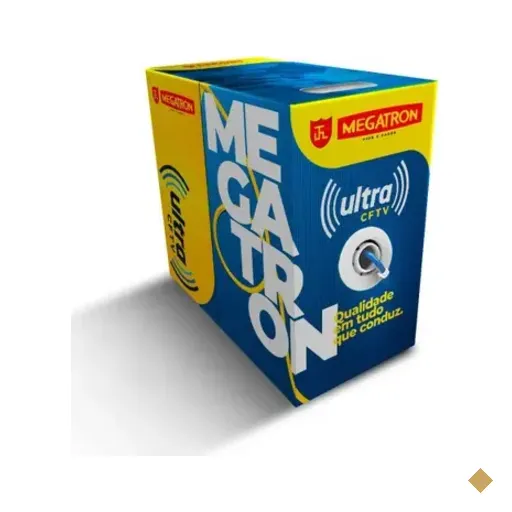 Caixa De Cabo Megatron Cftv Cat5 300m Anatel Azul