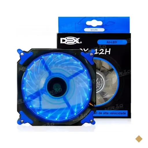 DEX DX-12H Fan 120mm LED Azul Extra Forte