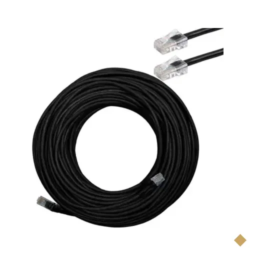 Cabo De Rede Cftv 15 Metros 8 Vias Upt 4 Pares Cat5 Preto