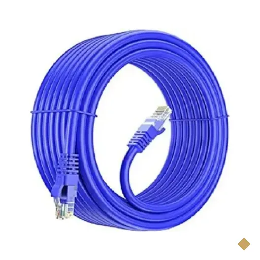 Cabo De Rede Ethernet Lan Rj45 Cat 5 Azul - 15 Metros