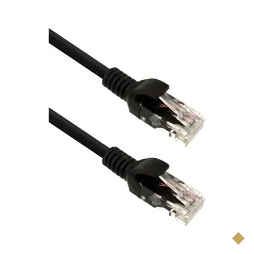 Cabo De Rede Plus Cable Patch Cord Cat5e Rj45 10 Metros Preto - PC
