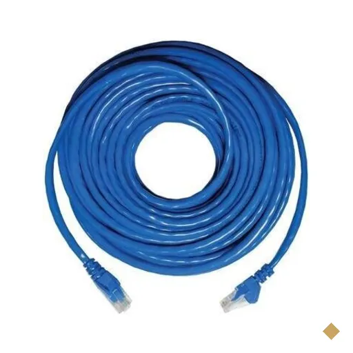 Cabo De Rede Exbom Patch Cord Ethernet Lan Rj45 Cat5e Utp 30 Metros Azul