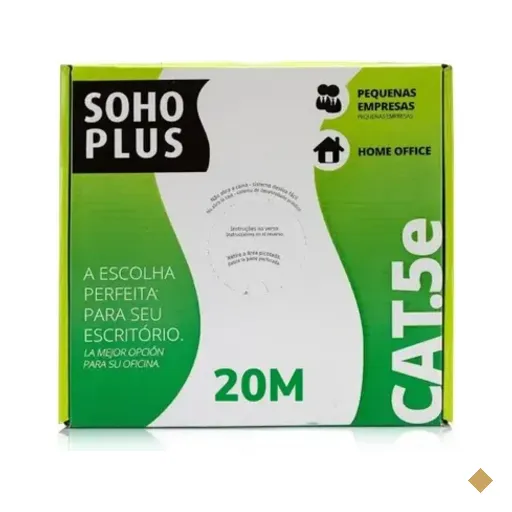 Patch Cord U/utp Cat5e Cmx 20m T568a Azul Furukawa Sohoplus