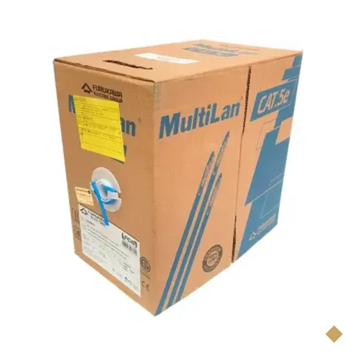 Cabo De Rede Furukawa Multilan 24awgx4p Cmx, 305 Metros, Cat5e, U/UTP - Azul
