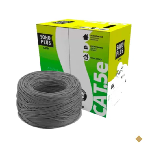 Cabo Lan U/utp Cat.5e 24 Awg 4 Pares Cmx Metro Cinza 23200102 100% Cobre -…