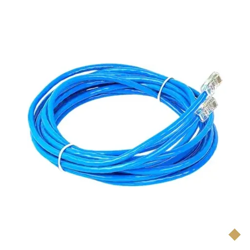 Cabo De Rede Cat5e Montado Azul - 95 Metros