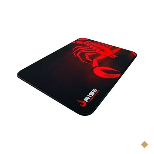 Rise Mode Scorpion Red Gaming Mousepad Médio Borda Costurada