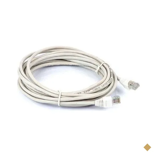 Cabo de Rede Cirilocabos Patch Cord, Cat5e, 5 Metros, Montado, Branco