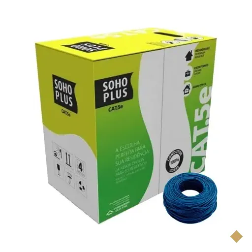 25 Metros De Cabo Rede Lan Utp CAT5e Furukawa Sohoplus, U/utp, Azul