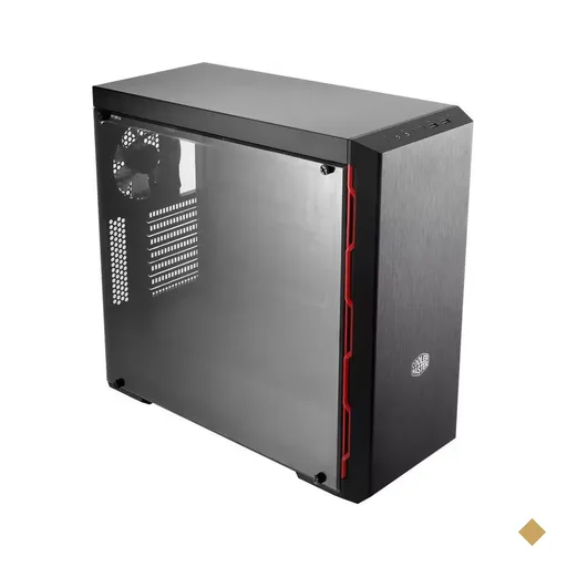 Gabinete Cooler Master MasterBox MB600L Black / Red Mid Tower