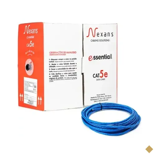 Cabo De Rede Nexans Cat5e Azul - 50 Metros