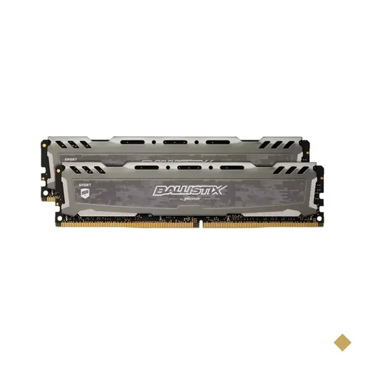 Memória Crucial Ballistix Sport LT Grey 16GB (2x8GB) DDR4 2400Mhz PC4-19200