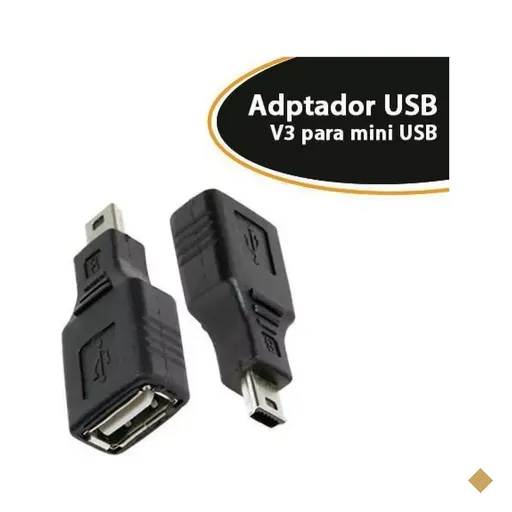 Empire Adaptador USB (F) x Mini USB (M) Preto