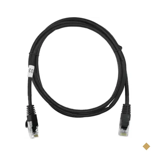 Cabo de Rede Cat5e 100% Cobre 1,5m Homologado Anatel Preto