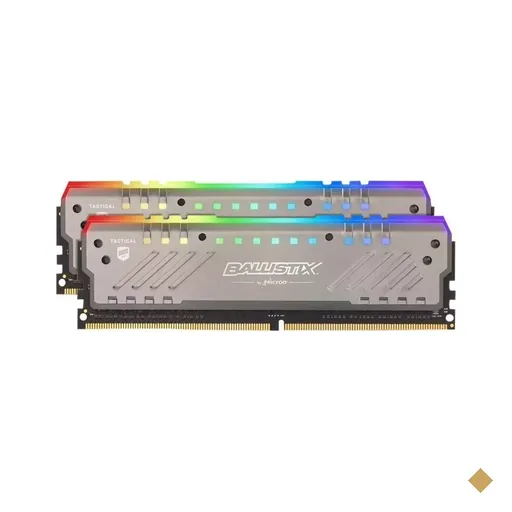 Memória Crucial Ballistix Tactical Tracer RGB 32GB Kit (2x16GB) DDR4 2666Mhz…