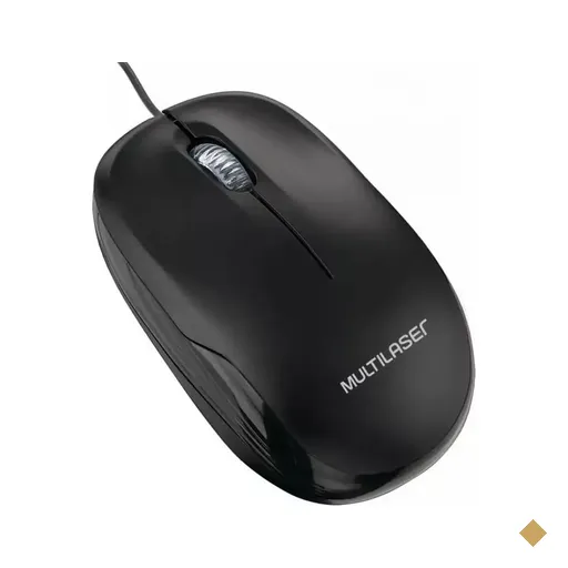 Multilaser MO255 Óptico 1200dpi Preto USB