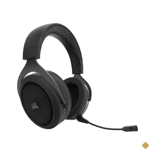 Headset Corsair HS70 Gaming Wireless Surround 7.1 Carbon