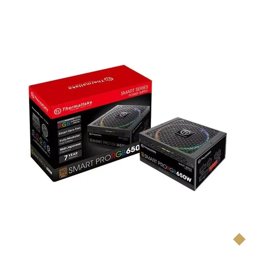 Fonte Thermaltake 650W Smart Pro Fully Modular Rgb  ATX 12V v2.4 80 Plus Bronze