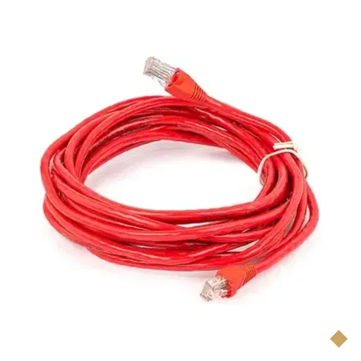 Cabo De Rede Patch Cord Cat5e Montado Vermelho - 20 Metros