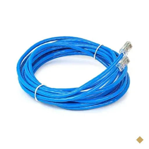 Cabo De Rede Cat5e Montado Azul - 5 Metros