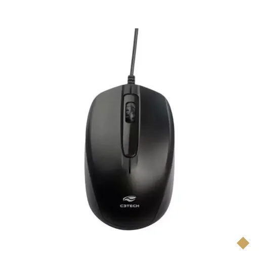 C3 Tech  Retrátil  MS-30BK Óptico 1000dpi preto