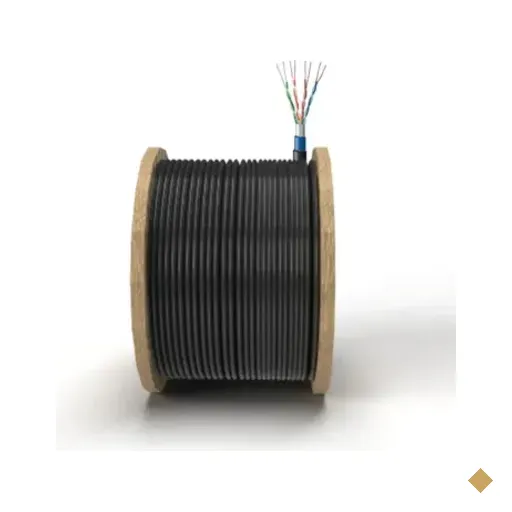 Cabo De Rede F-utp Cat5e 100% Cobre 305m Preto Com 4 Pares 24awg Banda 100mhz…