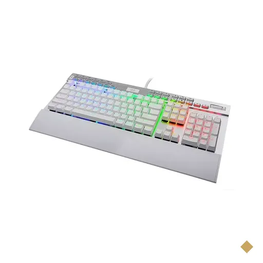 Teclado Mecânico Gamer Redragon Yama White RGB Switch Purple
