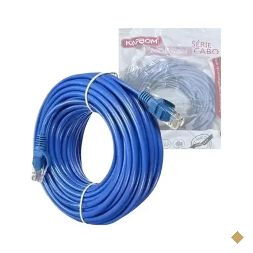 Cabo De Rede 15 Metros Cat5e Ethernet Rj45 Kapbom Kap-w-15m