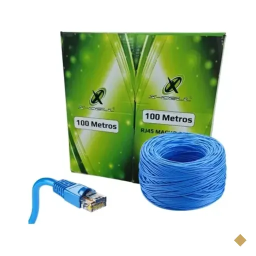 Cabo De Rede 100m Cat5e Azul X-cell Xc-cr-100m