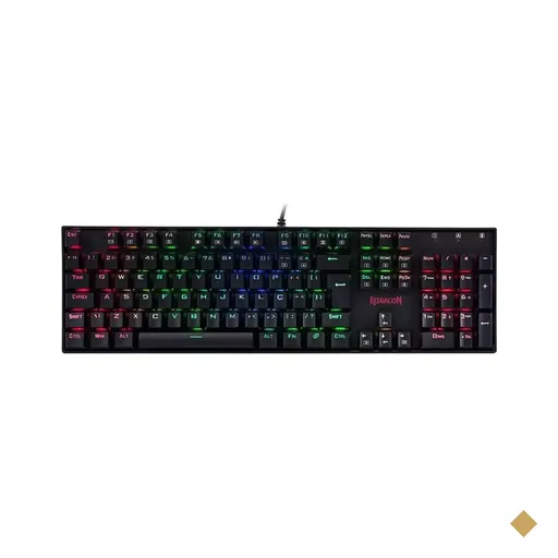 Teclado Redragon Mecânico Gamer RGB Mitra com Switch Outemu Black ABNT2