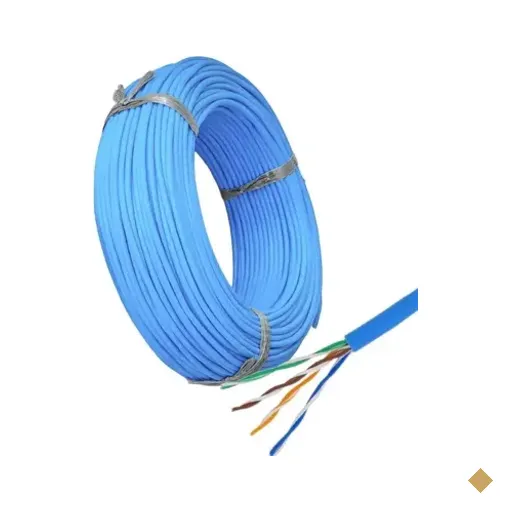Cabo De Rede Cat5e 100% Cobre Utp 24awg Rolo 100 Metros Azul