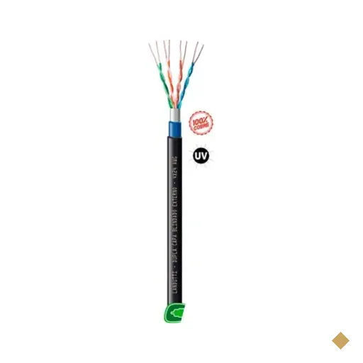 Cabo De Rede Cat5e F-utp Cmx Landutti Dupla Capa Blindado 100m Pt Condutti