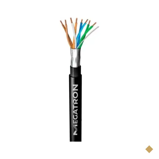 Cabo De Rede 4 Pares Cat5e 305 Mts Dupla Capa Blindado Cobre Megatron